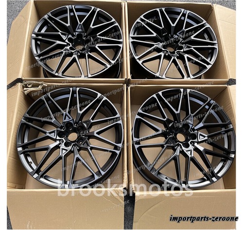 22インチ サテンブラックホイール BMW X5 E70 F15 X6 E71 F16 5x120 818 22x9.5/10.5 " -