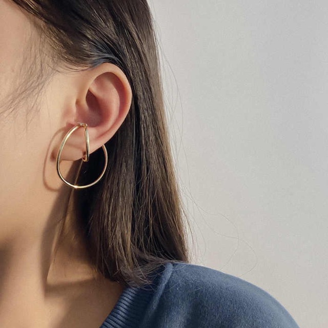 double hoop ear cuff　J00395