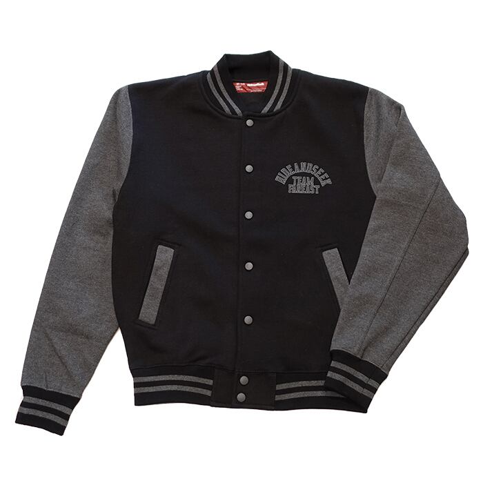 HIDEANDSEEK(ハイドアンドシーク) / SWEAT VARSITY JACKET(BLACK HIDEANDSEEK(ハイドアンドシーク) / SWEAT VARSITY JACKET(BLACK