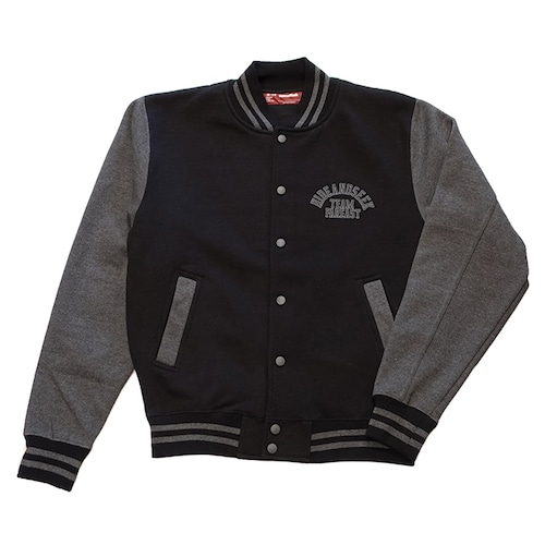 HIDEANDSEEK(ハイドアンドシーク) / SWEAT VARSITY JACKET(BLACK×C-GRY)(HJ-120220)(スウェットジャケット)