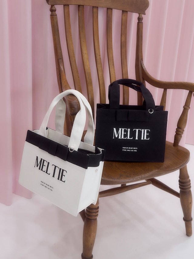 【予約販売】ribbon canvas tote bag〈MEDIUM〉