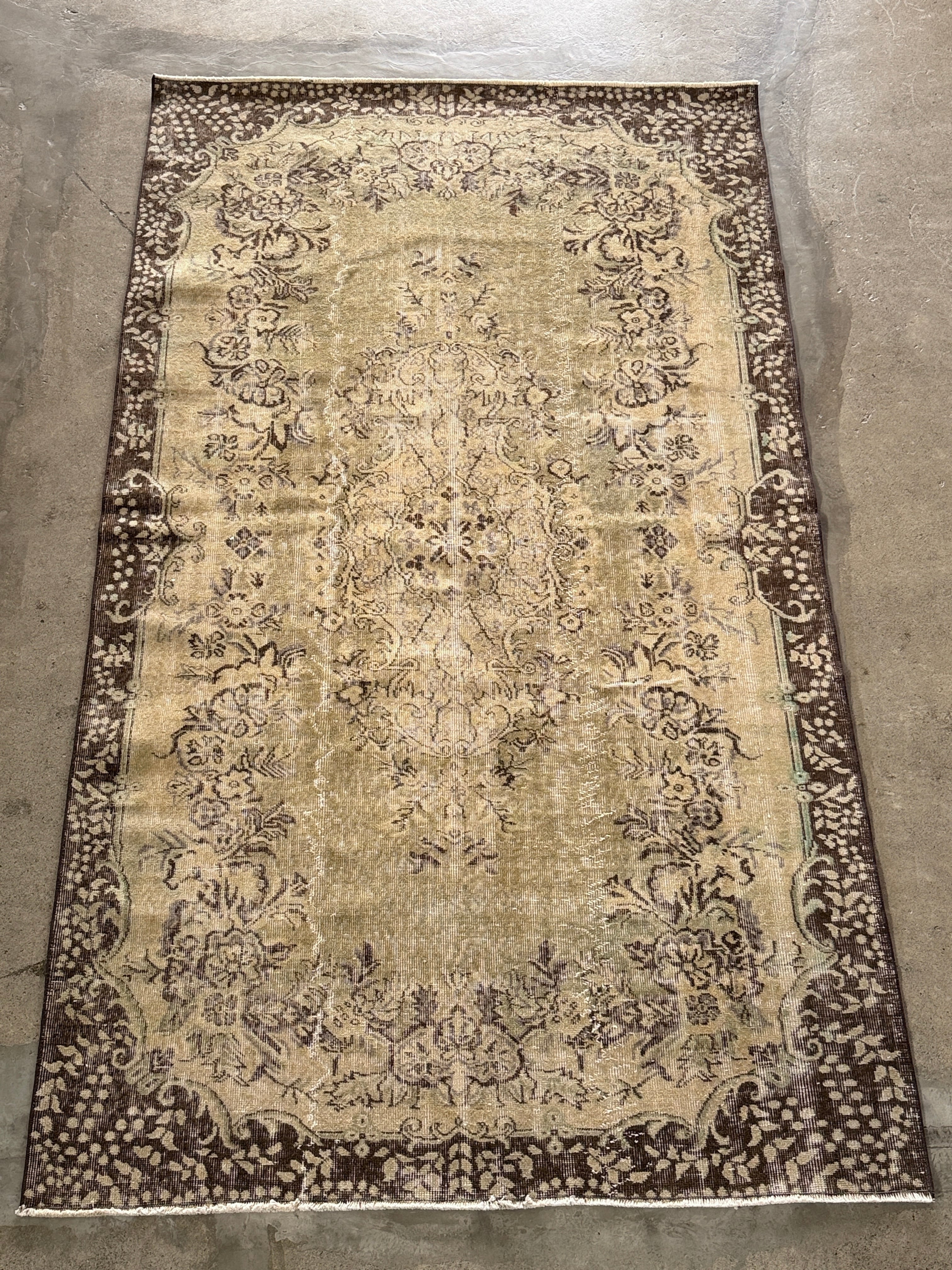 【送料込み】ヴィンテージ トルコラグ イスパルタ絨毯 リビング 163x281 TRB3878