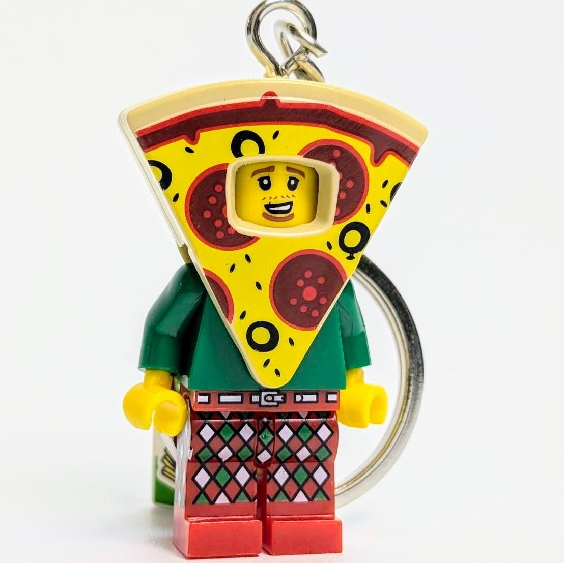 再入荷！【ブロックフィギュアキーホルダー☆ピザ / PIZZA