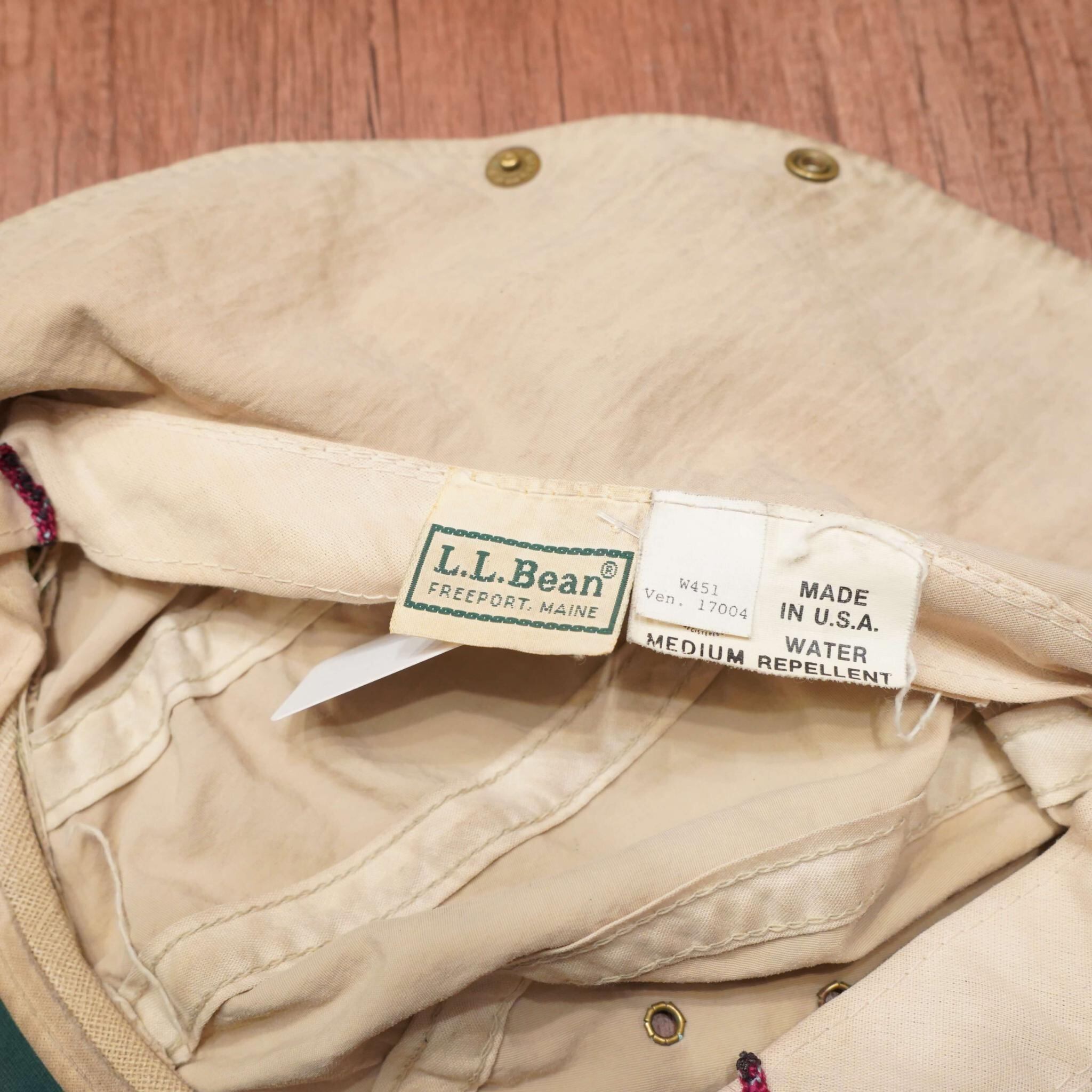 L.L.Bean M サンシェード ロングビル キャップ 帽子 usa製 llbean