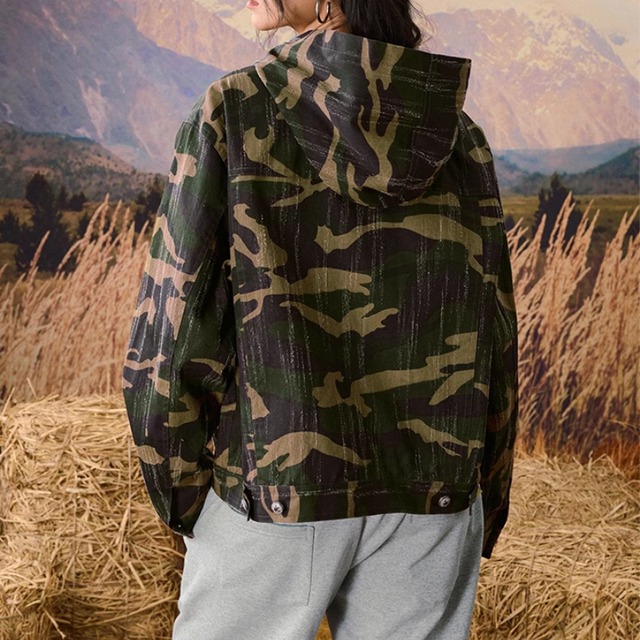 【DRIP5918】YAD Camouflage Pattern Hoodie Jacket