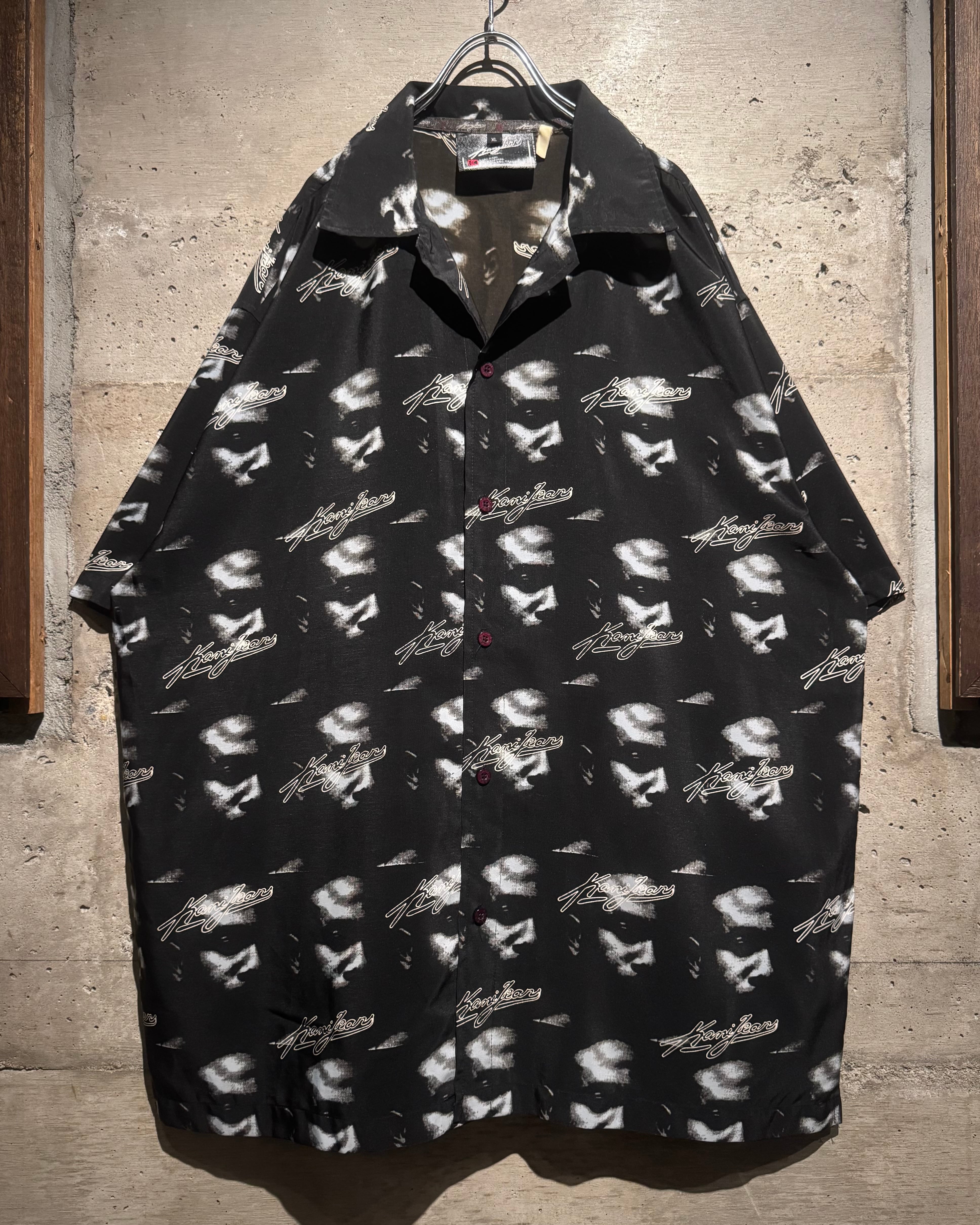 Caka】“KARL KANI” 90's Logo × Face Pattern Vintage Loose S/S Shirt