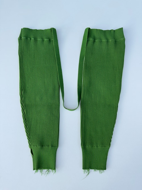 PERVERZE　Re-Cotton Rib Arm and Leg Cover/Green (通販のお問い合わせ)