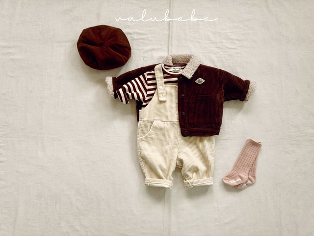 【予約】Stripe Fluffy Tee (Bebe, Kids)