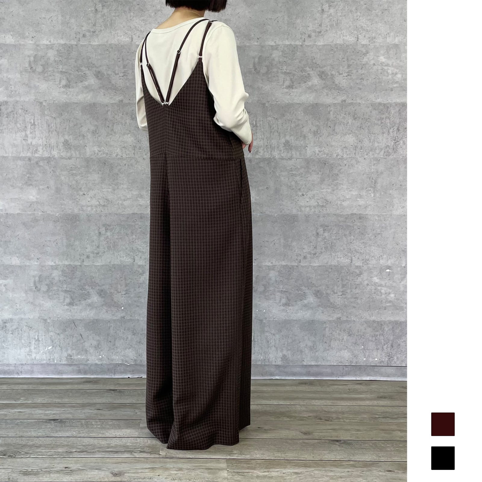 黒　☆今季 新品未使用☆アンナケリー　フレンチスリーブ　オールインワン 黒 ☆今季 新品未使用☆アンナケリー フレンチスリーブ