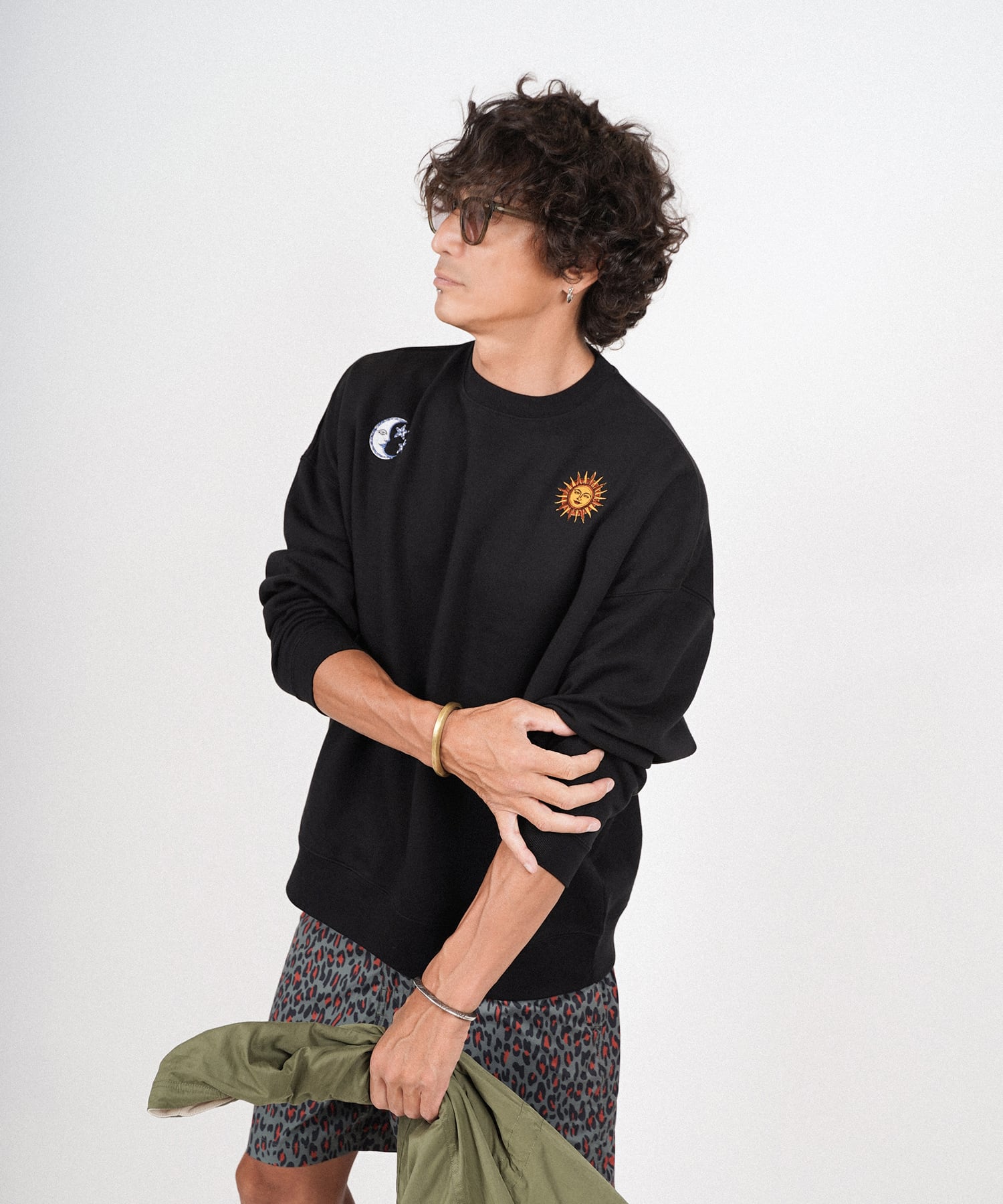 SUN&MOON SWEAT TRAINER［HSC009］ | HAPPY SAUCE