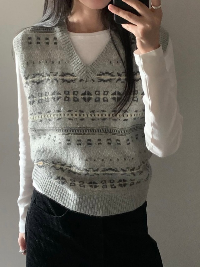 (予約) JINSIM / Hayley vest 2color