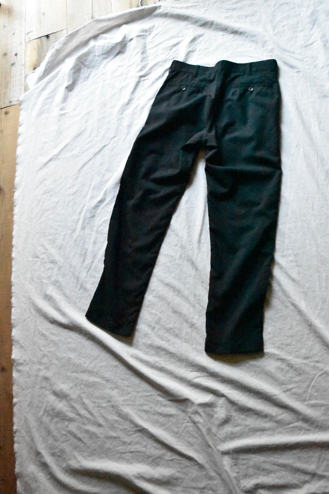 "COMME DES GARCONS HOMME” Summer wool black trouser