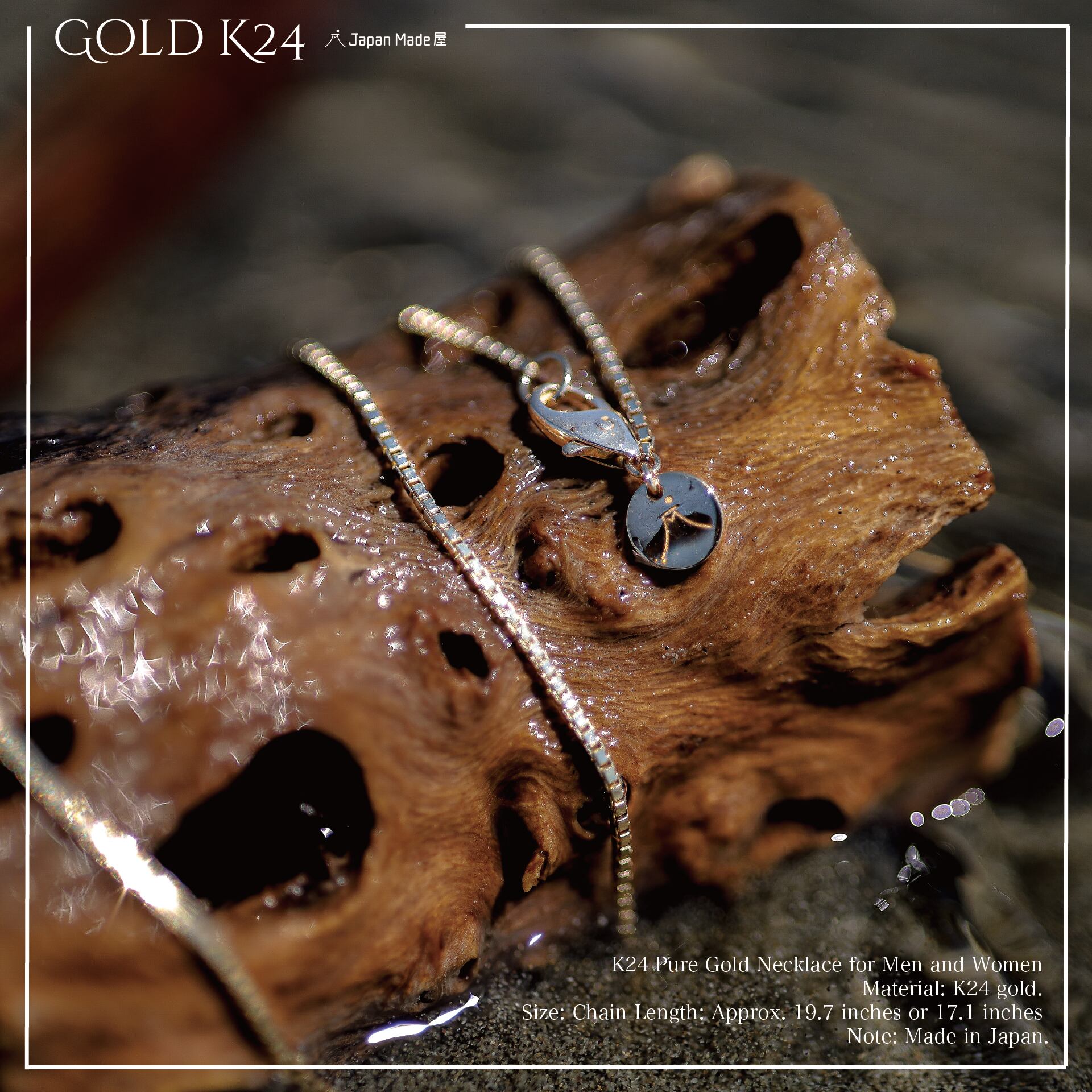 k18『GOLD(金)ネックレス』50㎝ | 「Japan Made屋」公式オンラインショップ