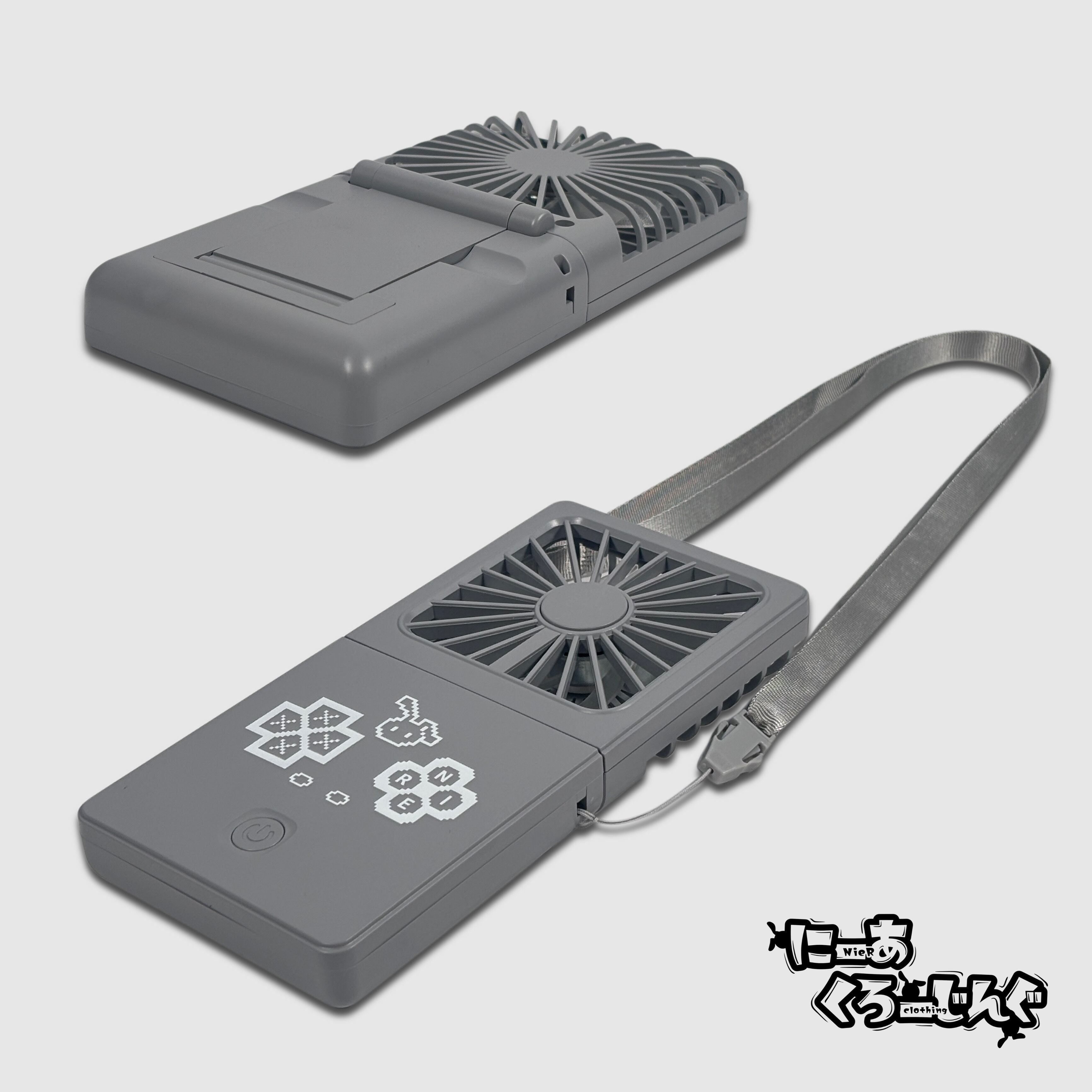  3WAY SQUARE HANDY FAN 本体 3WAY SQUARE HANDY FAN【GRAY】 | NIER CLOTHING