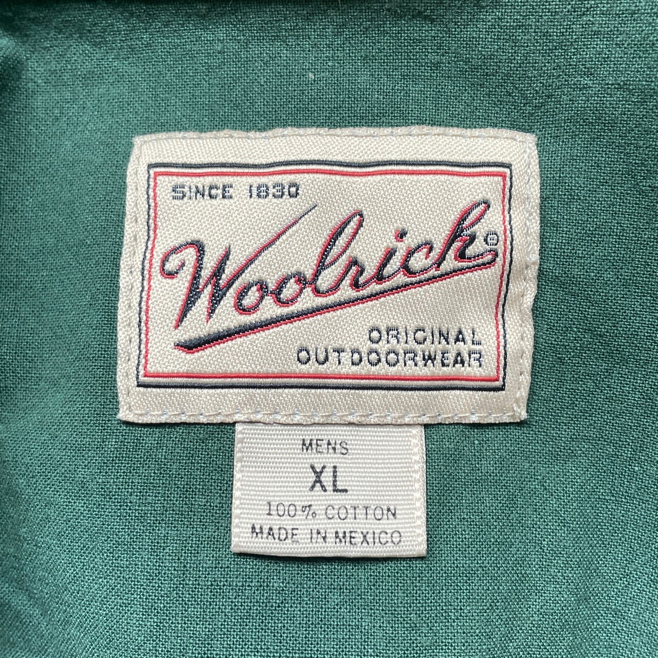 90年代〜 WOOLRICH ウールリッチ 無地 半袖 コットンシャツ メンズXL 