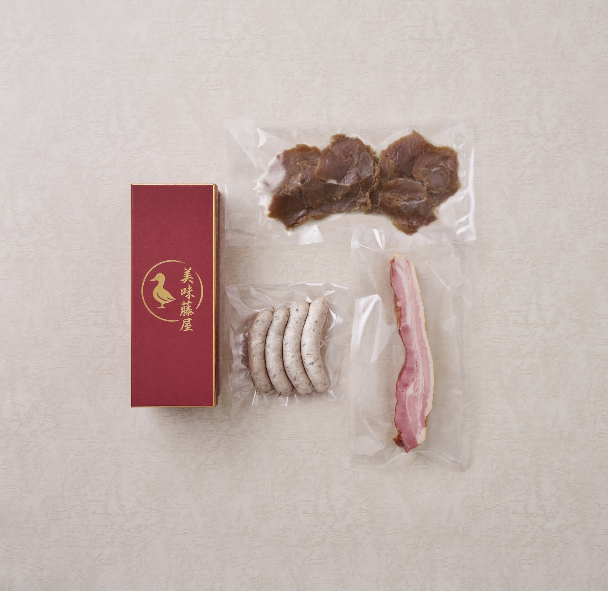 美味無添加ソーセージ・ベーコン・ポークジャーキー3点セット