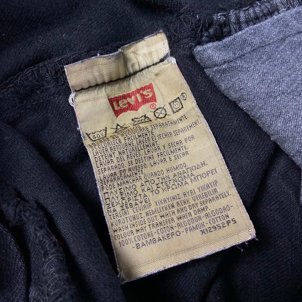 90年代 フランス製 Levi's リーバイス 501 ストレート ブラックデニム