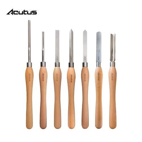 【ACUTUS】7本組刃物セット  旋盤用刃物 木製ハンドル
