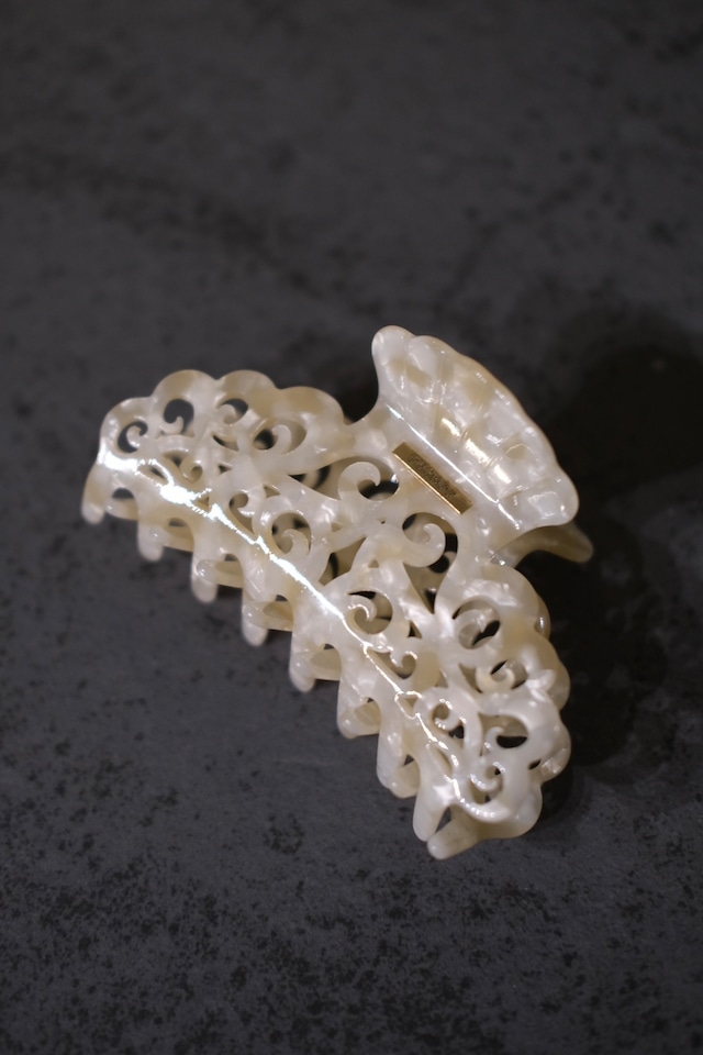 【FETICO】BIJOU CLASSIC HAIR CLIP -Off White-