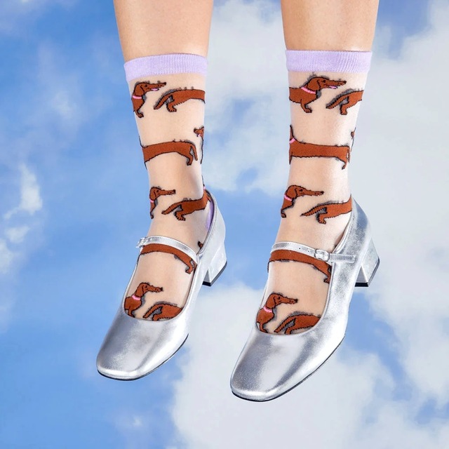 «即納» Coucou Suzette Dachshund Sheer Socks ククシュゼット
