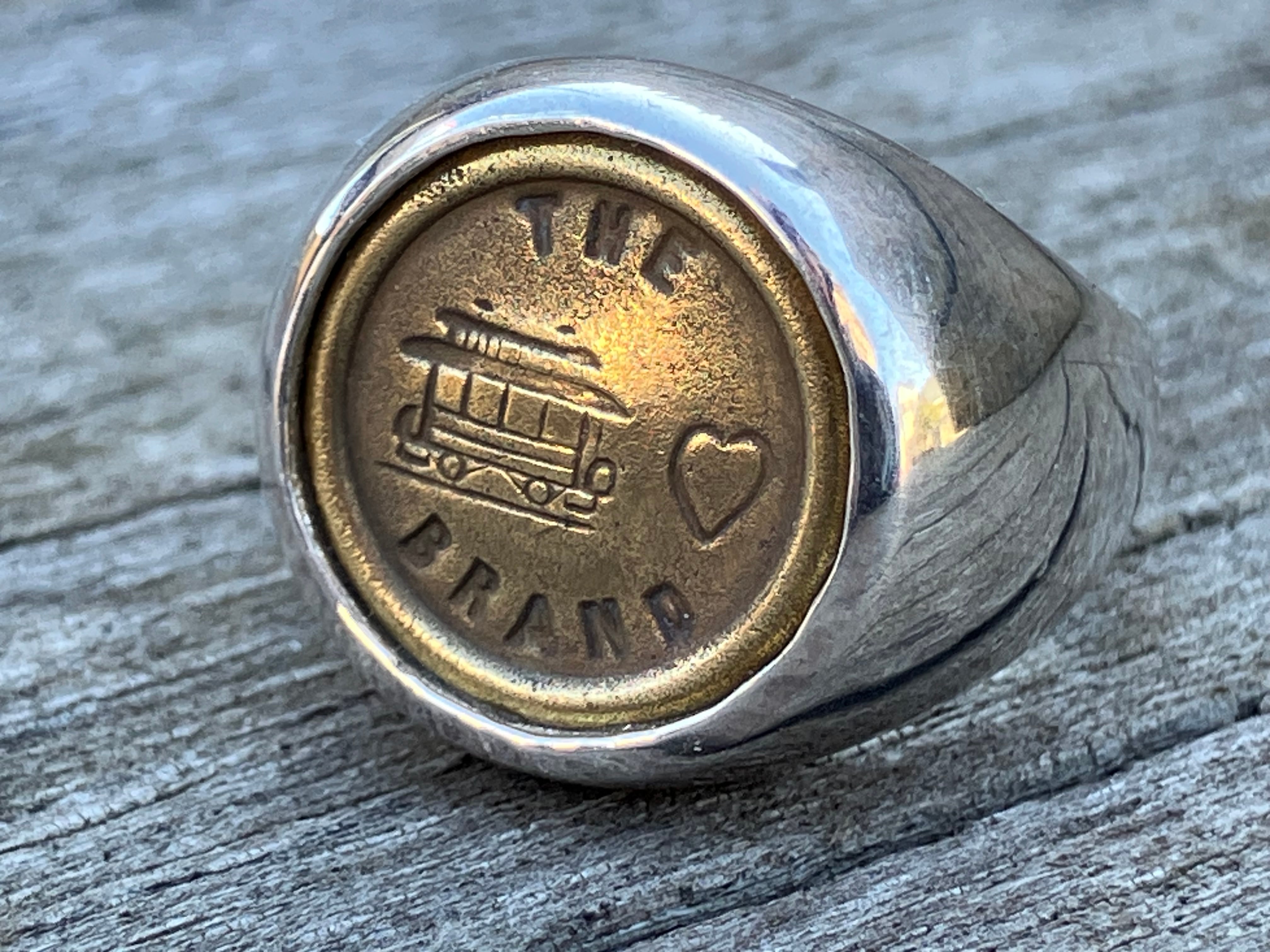 1910s〜CARHARTT UNKNOW BUTTON SILVER 925 RING12号