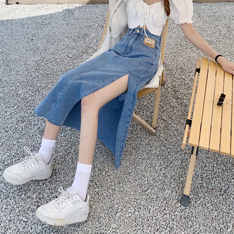 スカート サマー薄手ウェストロング 夏物 試着室98662668986