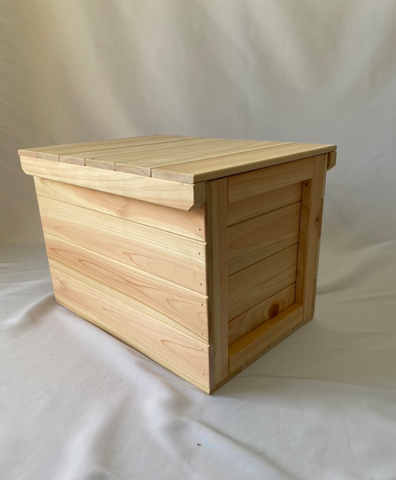 【送料無料】国産ひのき収納ミニベンチ420