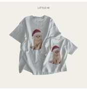 〖取寄〗韓国子供服 / 26winter / Little Hi / メリーキャットピーチT / ママ用 *FREE*