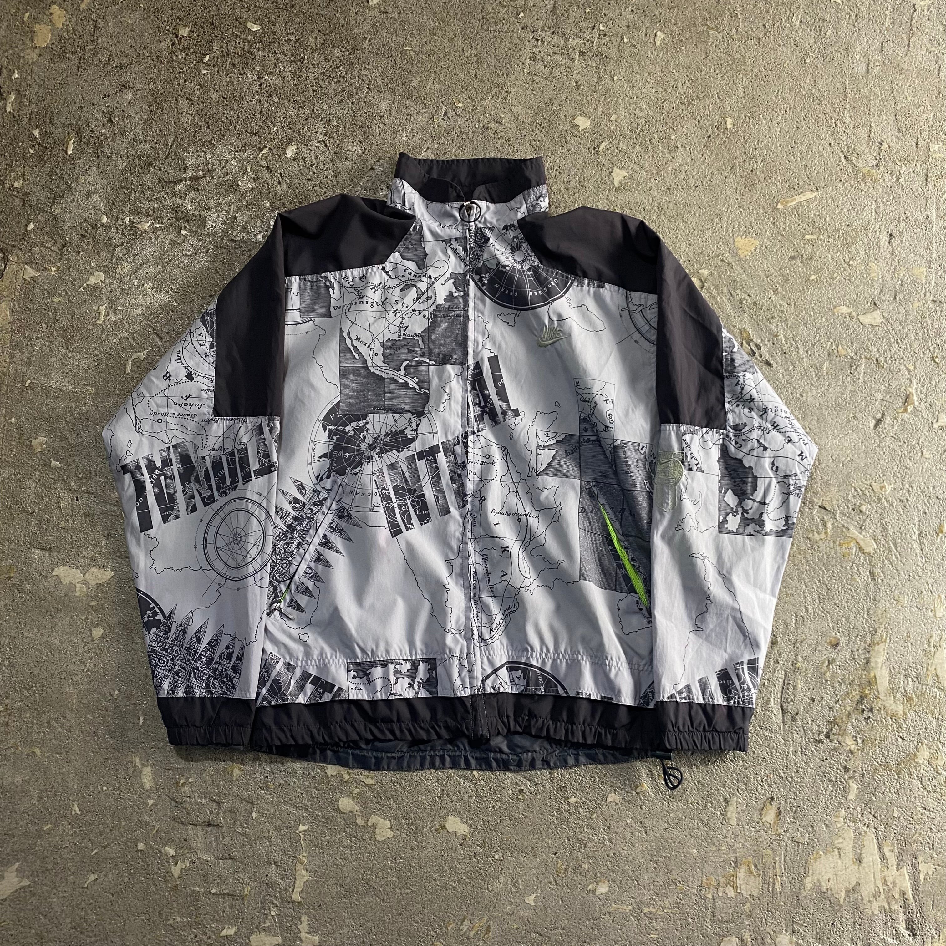 90s NIKE INTERNATIONAL map pattern jacket【仙台店】