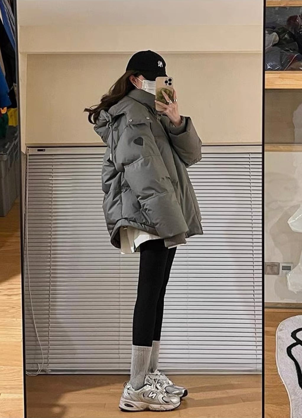 ◇予約◇ハートワンポイントダウンジャケット（ご注文から1-2週間程で