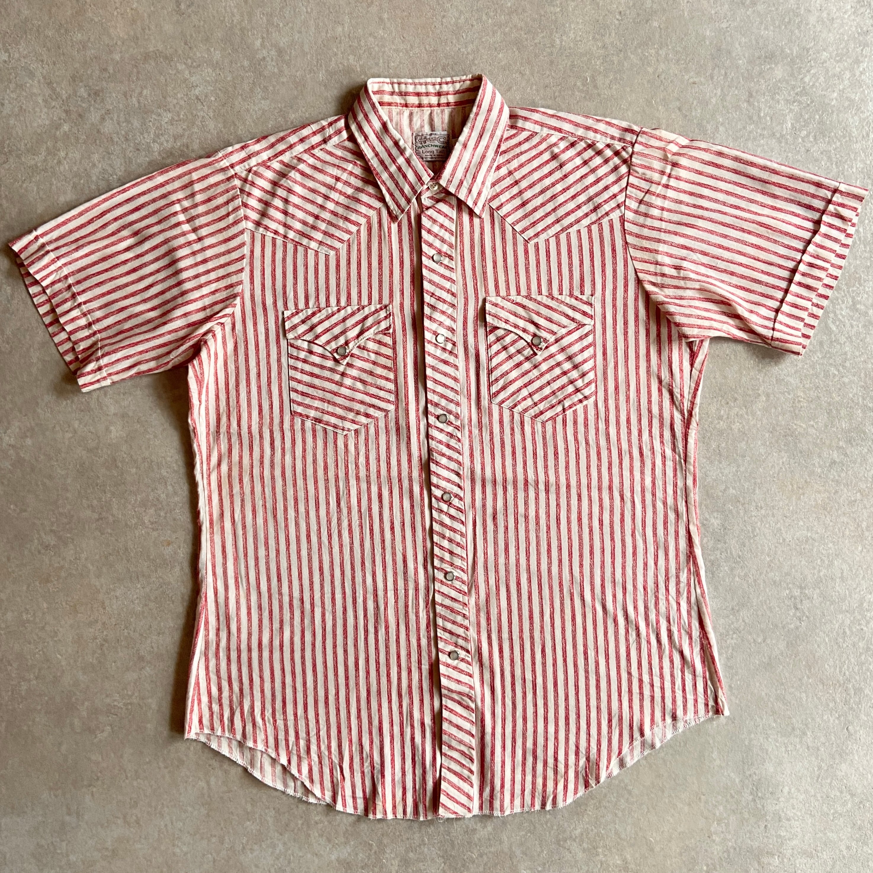 1990s HBARC S/S Western Shirts L位 Made in USA G918