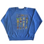 CALIFORNIA Graphic Raglan Sweat / Hanes / XL / MADE IN USA / 80s