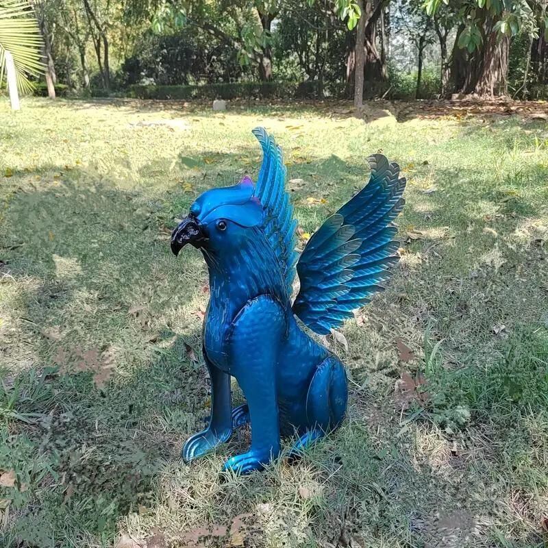 ガーデンオーナメント オブジェ 庭 グリフィン像 神話 置物 屋外