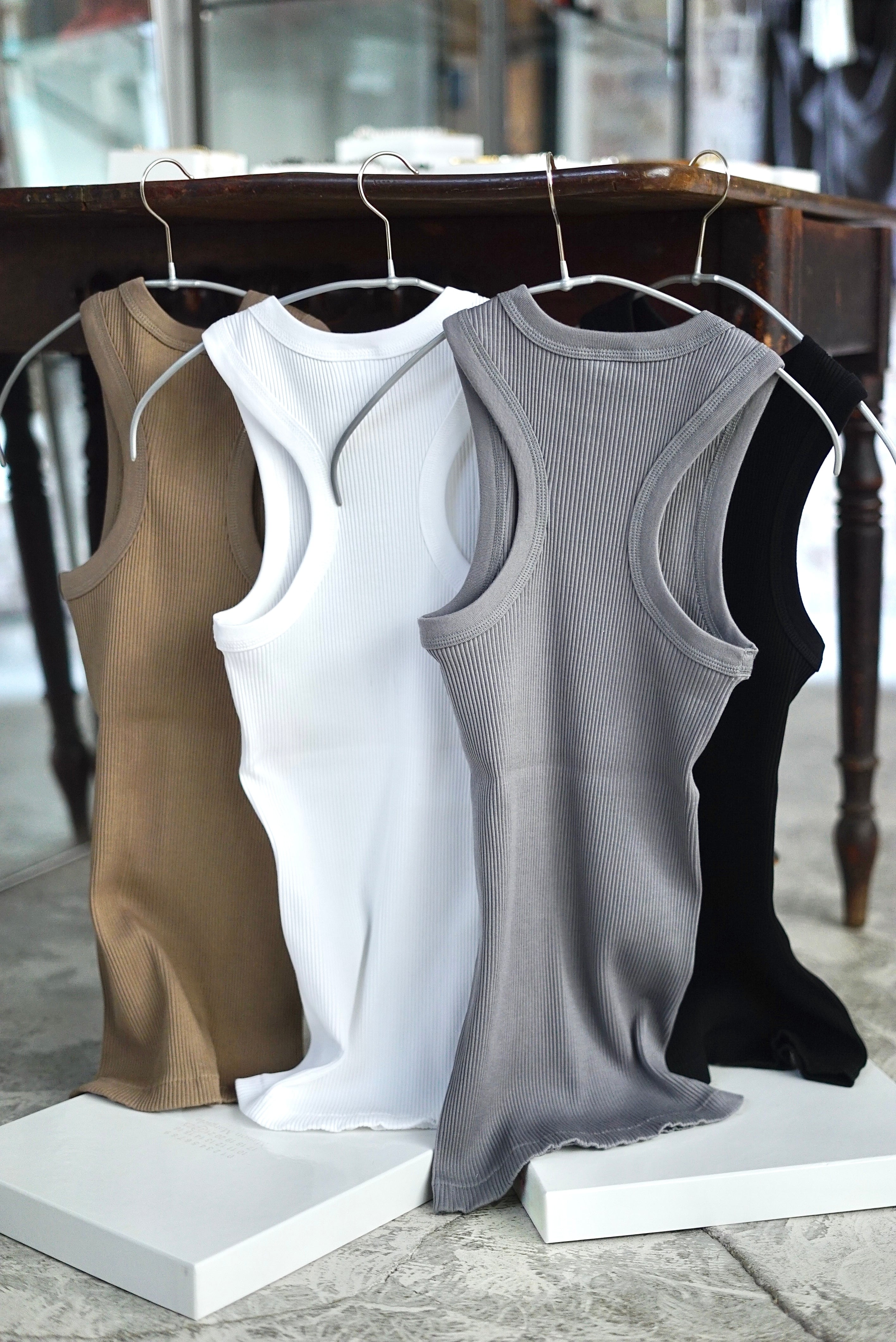 JUN MIKAMI / POWER NET LONG SLEEVE (LEMON CURD, SHELL PINK
