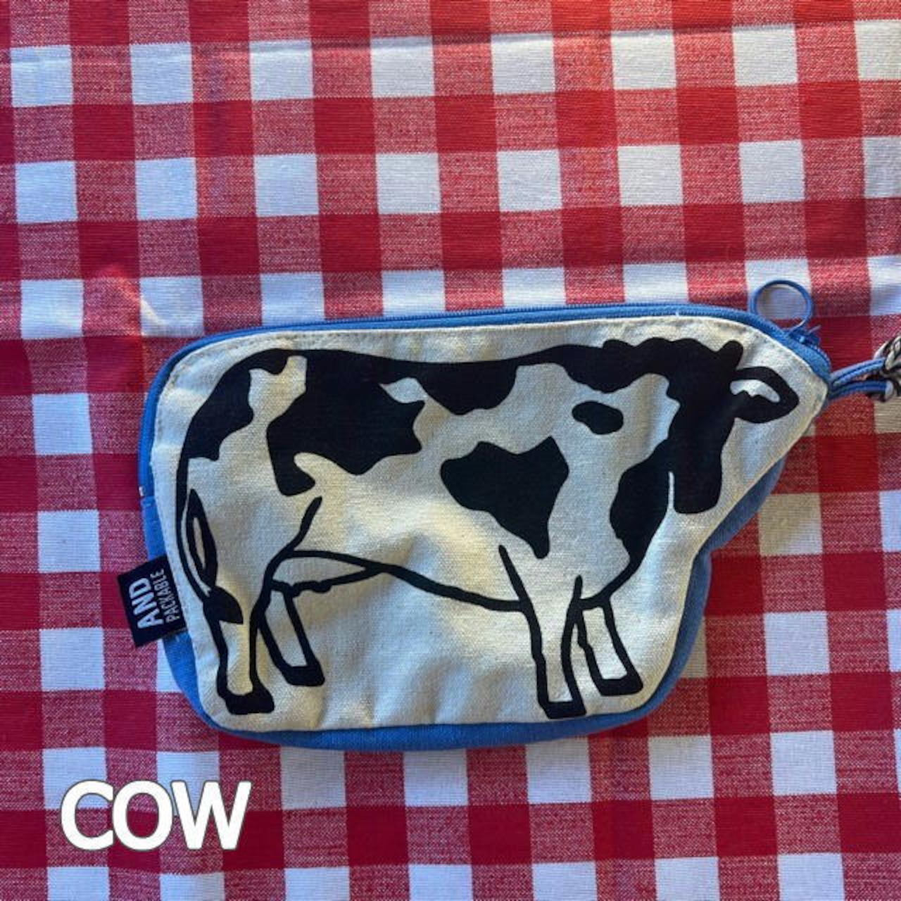 Die-cut pouch　3Type　COW PIG　ダイカットポーチ　牛　豚　羊　アニマル　animal　ポーチ