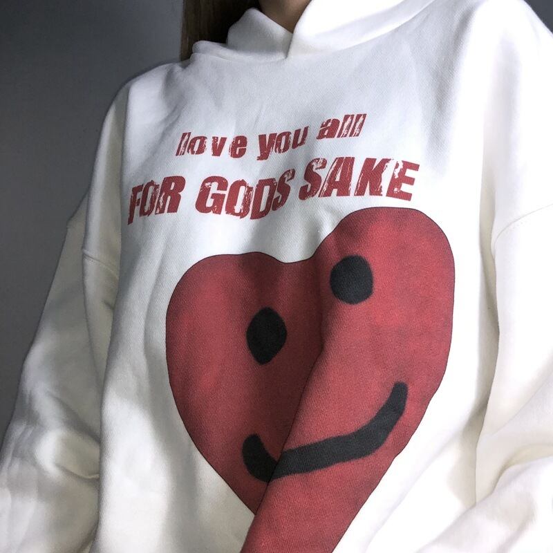 【新作】【送料無料】 女性のためのアメリカンレトロなスウェットシャツ、ルーズな韓国スタイルのトップ 0351408110999