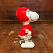 1970s AVIVA スヌーピー MINI WALKER ゼンマイ トイ snoopy アメフト ヴィンテージ