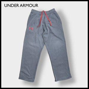 【UNDER ARMOUR】スウェットパンツ ラバーロゴ L 部屋着 イージーパンツ リラックス ルーズ アンダーアーマー グレー US古着