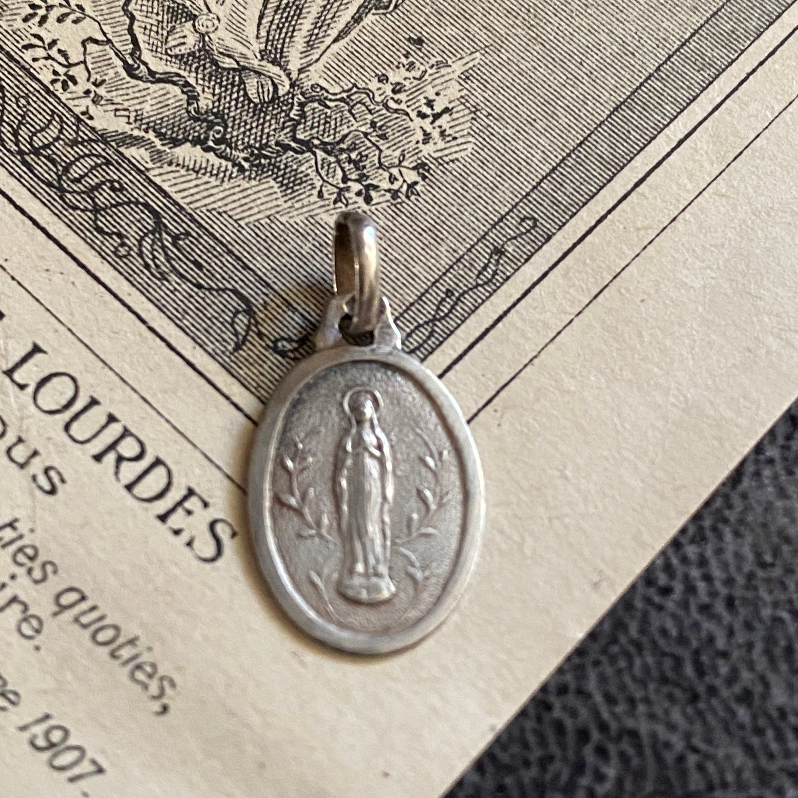 ルルドのマリア | Antique medaille Mary
