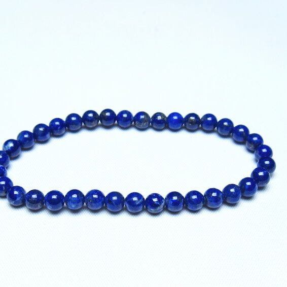 ラピスラズリ ブレスレット 5mm 一点物 メール便可 [M便 1/10] 111-48293