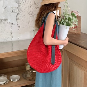 Mesh knit one shoulder bag ◇5colors 1970