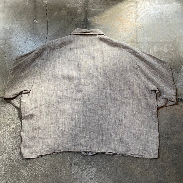 90s FLAX Linen Zip Jacket NICO / BANK