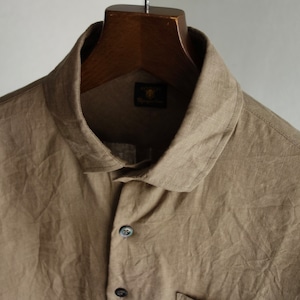 supérieur basique linen shirt / mocha