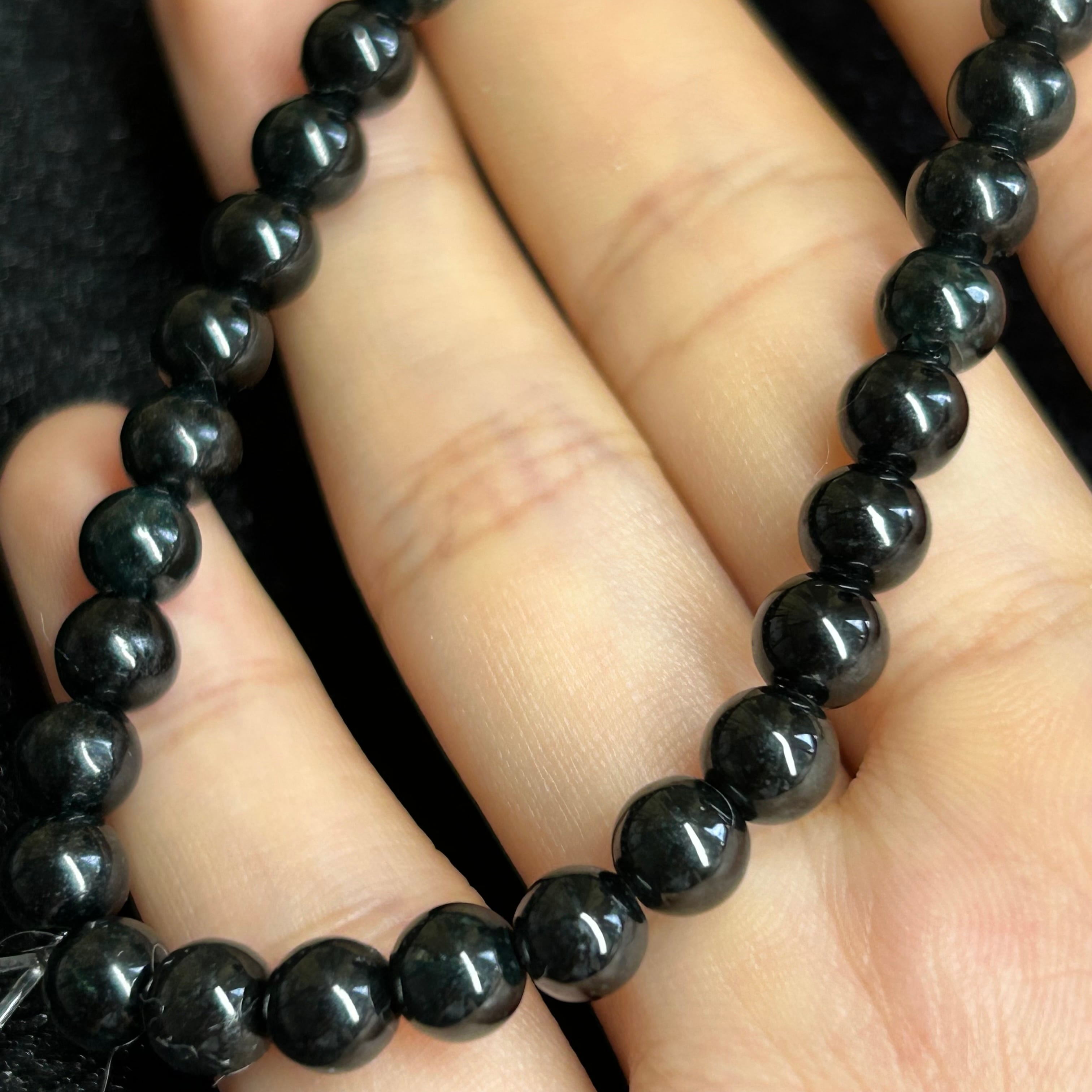 本翡翠ブレスレット 黒翡翠 ミャンマー産 セール品 | FARBE