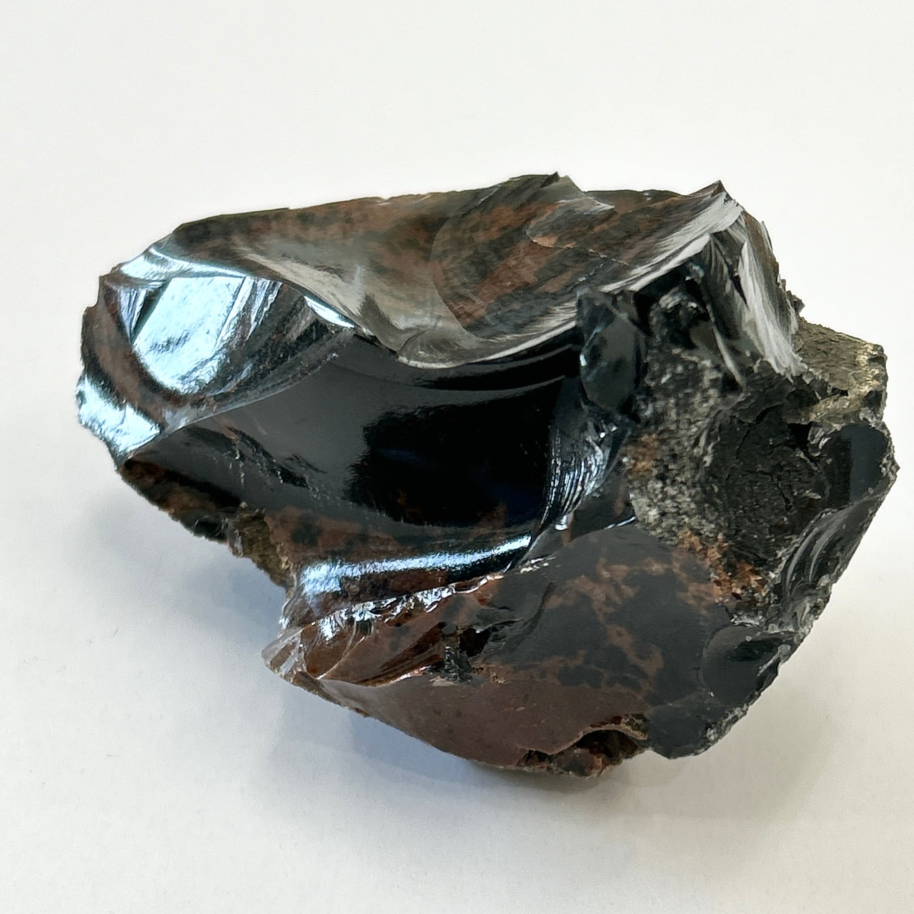 北海道紋別郡産】マホガニーオプシディアン195g♪火山ガラス♪原石