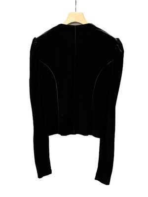 【25SS】FETICO フェティコ / ROSE-EMBROIDERED VELOUR CARDIGAN / カーディガン