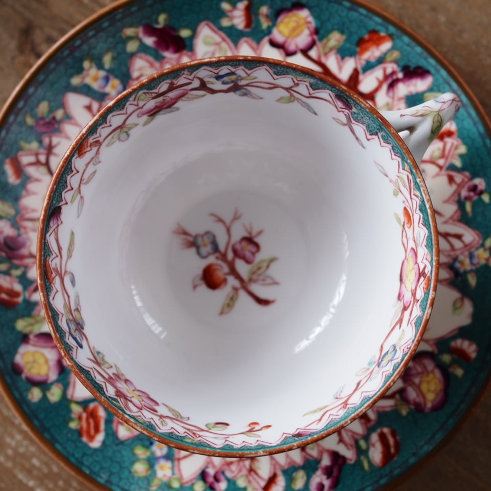 フランスアンティーク 素敵 サルグミンヌ ミントン 218 カップ