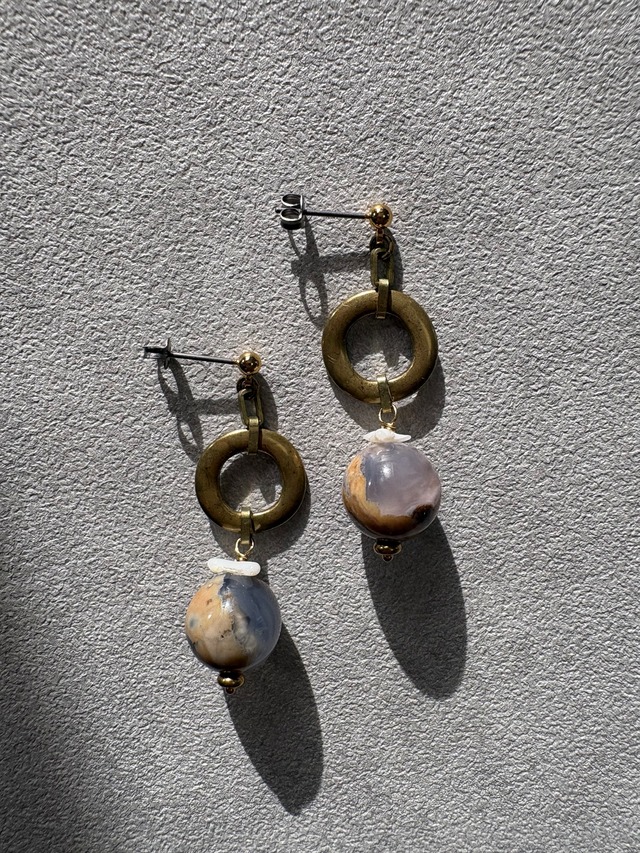 l’oasi circle motif earrings