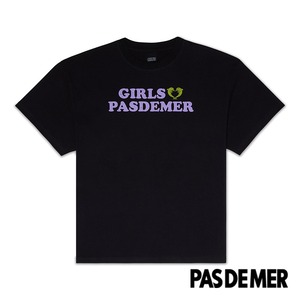 【PAS DE MER/パドゥメ】GIRLS TEE Tシャツ / OLD BLACK / SS24-12106