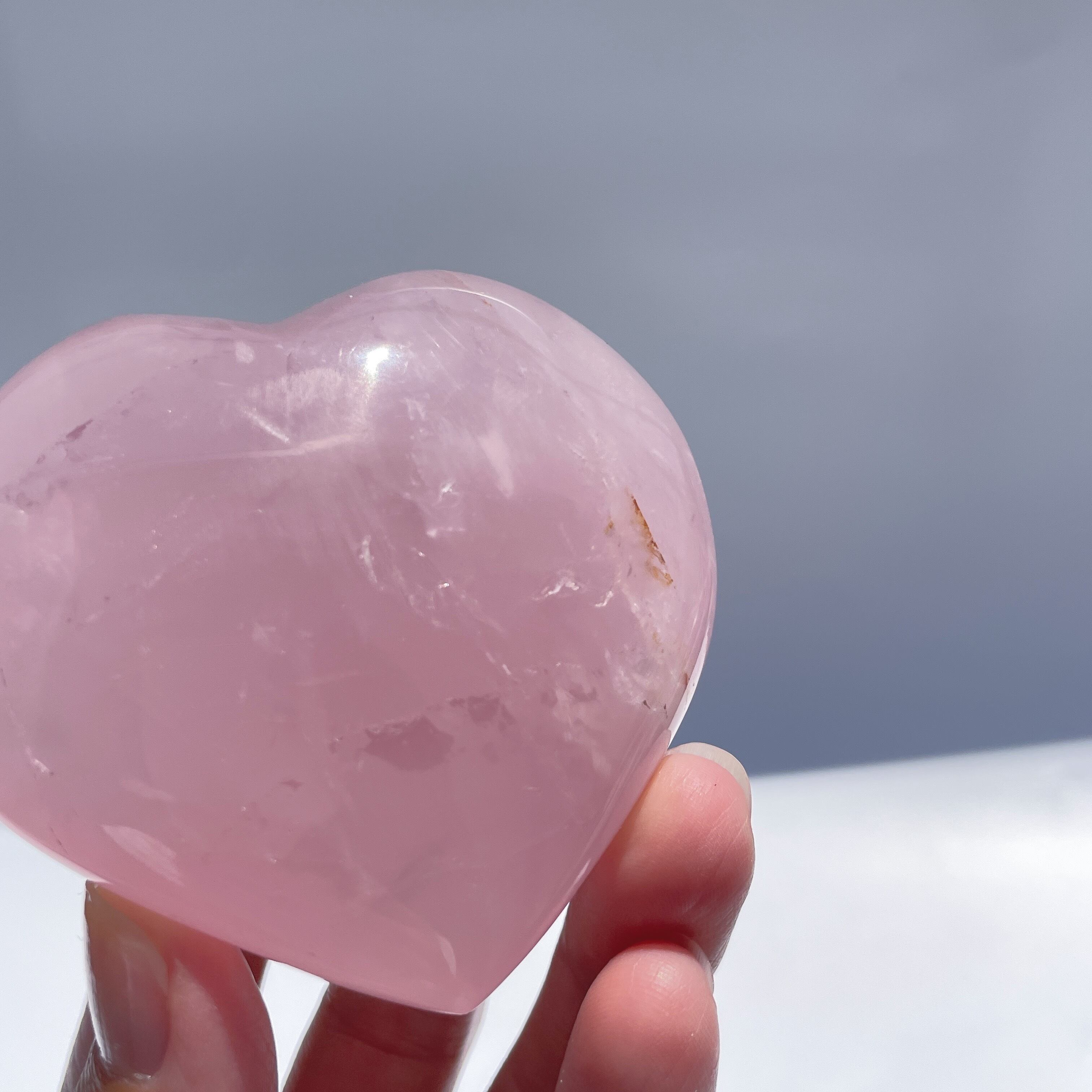 マダガスカル産ローズクォーツ ハート型85◇ Rose Quartz ◇天然石